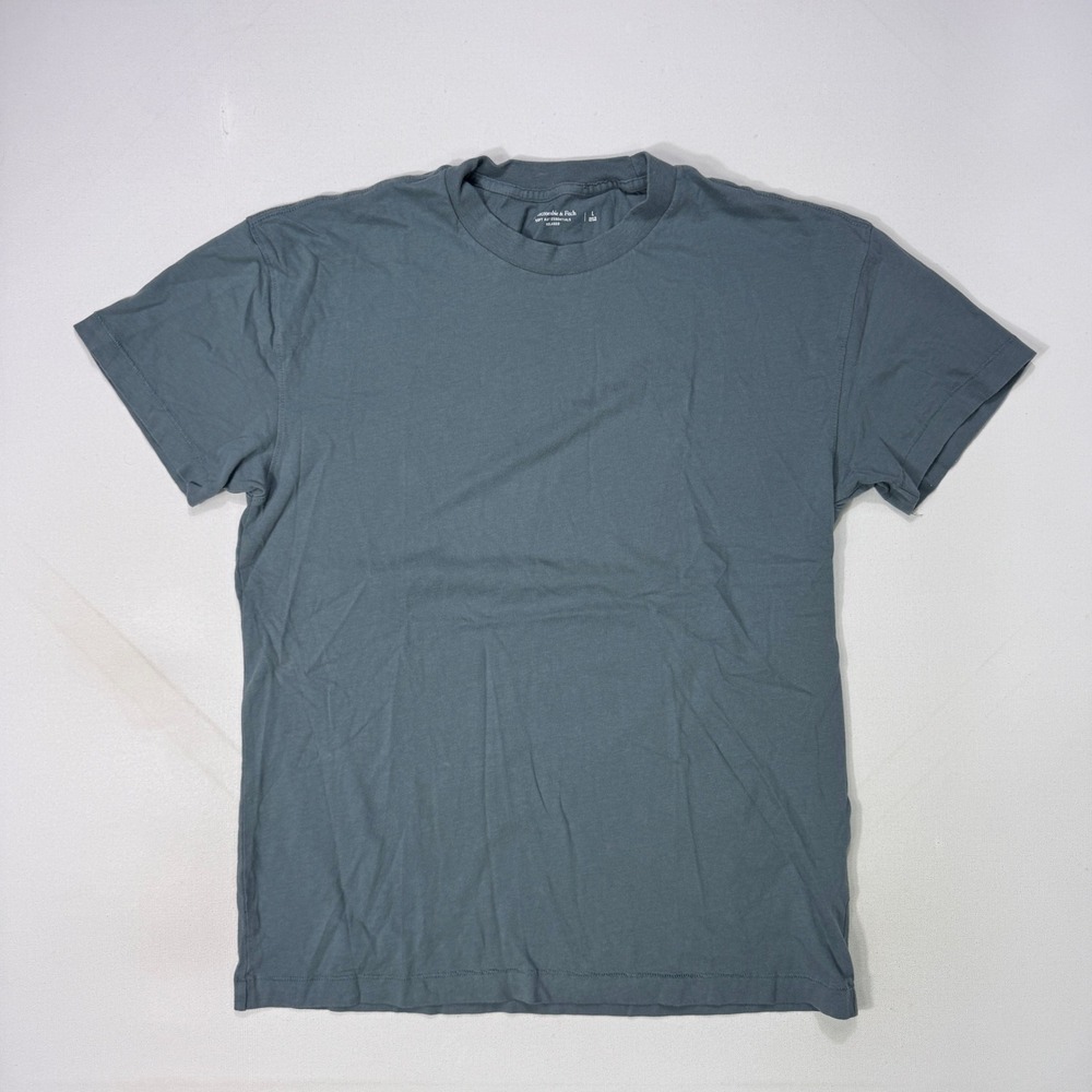Abercrombie & Fitch Mens Soft A&F Essentials Relaxed T-Shirt Large Minimalist